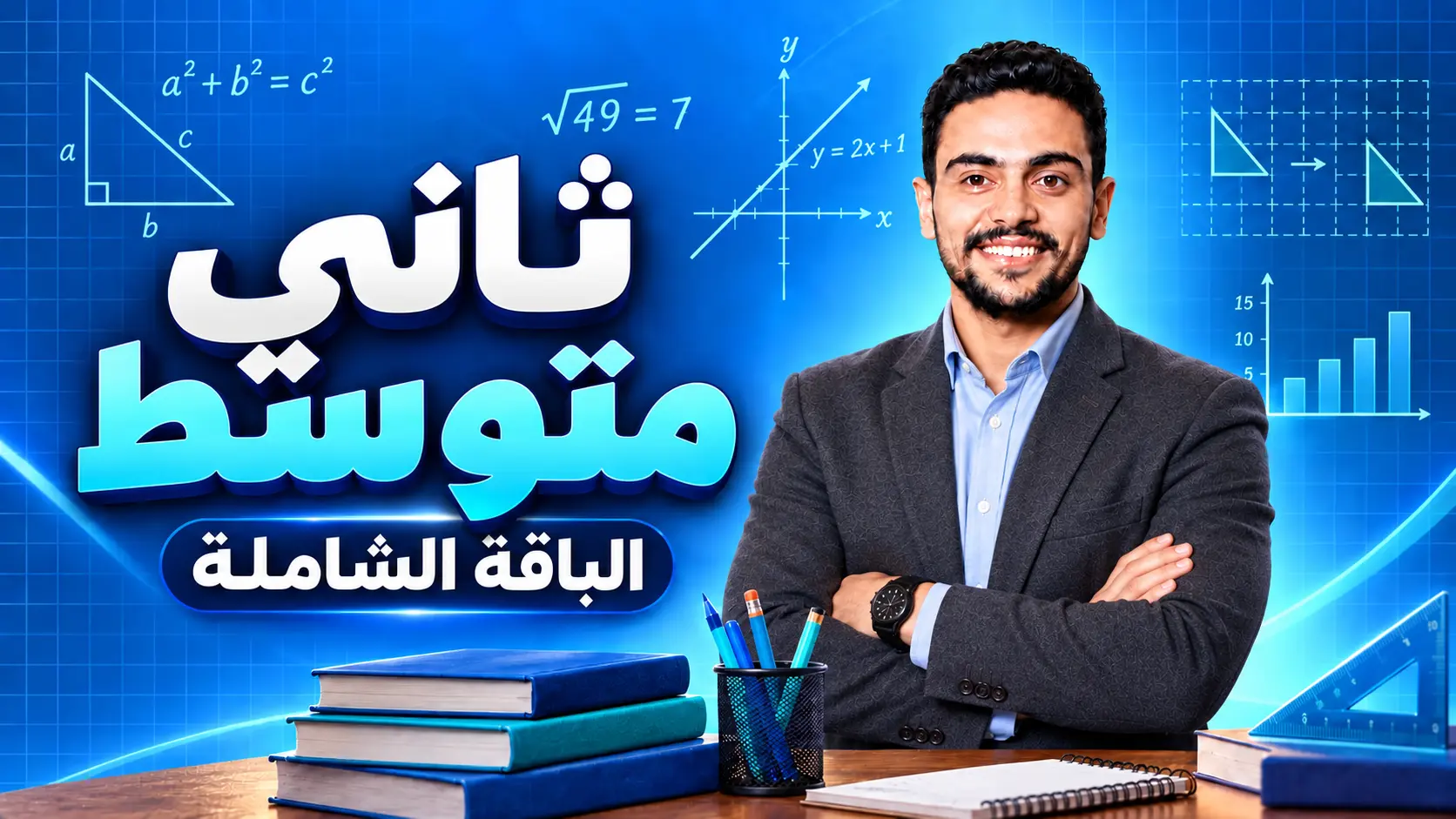 الباقة الشاملة لمنهج الرياضيات – ثاني متوسط